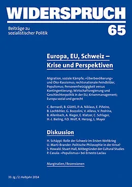 E-Book (epub) Widerspruch 65 von C. Bernardi, B. Glättli, P.-A. Niklaus