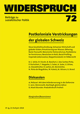 Paperback Widerspruch 72 von Bernhard C Schär, Hans Fässler, Barnabás / Jovita dos Santos, Pin Bosshart