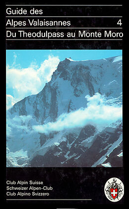 Livre Relié Guide des Alpes Valaisannes 4 de Maurice Brandt