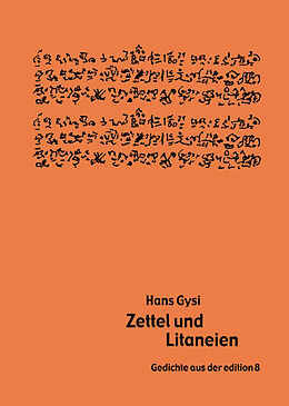 Fester Einband Zettel und Litaneien von Hans Gysi