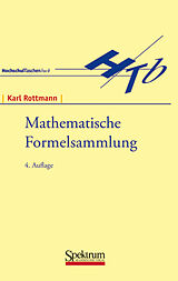 Kartonierter Einband Mathematische Formelsammlung von Karl Rottmann