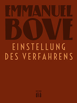 E-Book (epub) Einstellung des Verfahrens von Emmanuel Bove