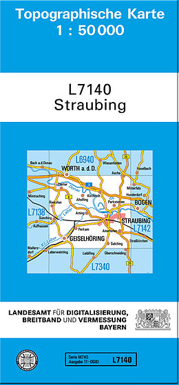 (Land)Karte TK50 L7140 Straubing von 