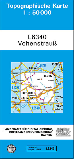 (Land)Karte TK50 L6340 Vohenstrauß von 