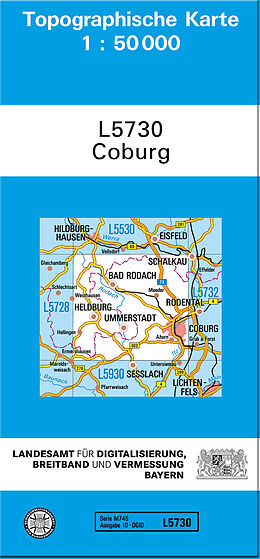 (Land)Karte TK50 L5730 Coburg von 