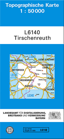 (Land)Karte TK50 L6140 Tirschenreuth von 