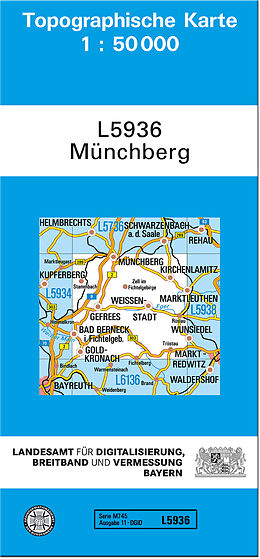 (Land)Karte TK50 L5936 Münchberg von 