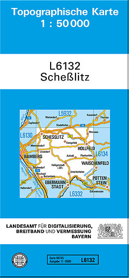(Land)Karte TK50 L6132 Scheßlitz von 