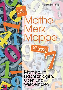 Kartonierter Einband Die Mathe-Merk-Mappe Klasse 7 von Birgit Brandenburg