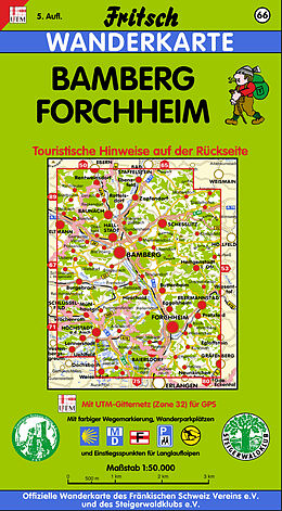 (Land)Karte Bamberg - Forchheim von 