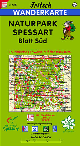 (Land)Karte Naturpark Spessart von 