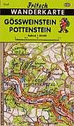 gefaltete (Land)Karte Gössweinstein - Pottenstein von 