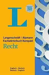 Kartonierter Einband Fachwörterbuch Kompakt Recht Englisch von Stuart G. Bugg