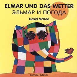 Pappband Elmar und das Wetter, deutsch-russisch von David McKee