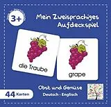Mein Zweisprachiges Aufdeckspiel, Obst und Gemüse, Englisch (Kinderspiel) Spiel