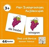 Mein Zweisprachiges Aufdeckspiel, Obst und Gemüse, Polnisch (Kinderspiel) Spiel