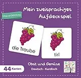 Mein zweisprachiges Aufdeckspiel, Obst und Gemüse, Deutsch-Kurdisch (Kinderspiel) Spiel