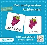 Mein zweisprachiges Aufdeckspiel, Obst und Gemüse Deutsch-Spanisch (Kinderspiel) Spiel