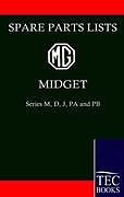 Couverture cartonnée MG MIDGET Spare Parts Lists de 