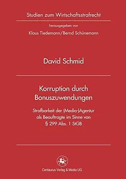 E-Book (pdf) Korruption durch Bonuszuwendungen von David Schmid