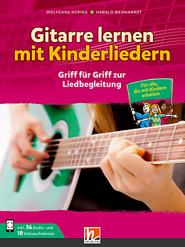 Wolfgang Hering Notenblätter Gitarre lernen mit Kinderliedern (+App)