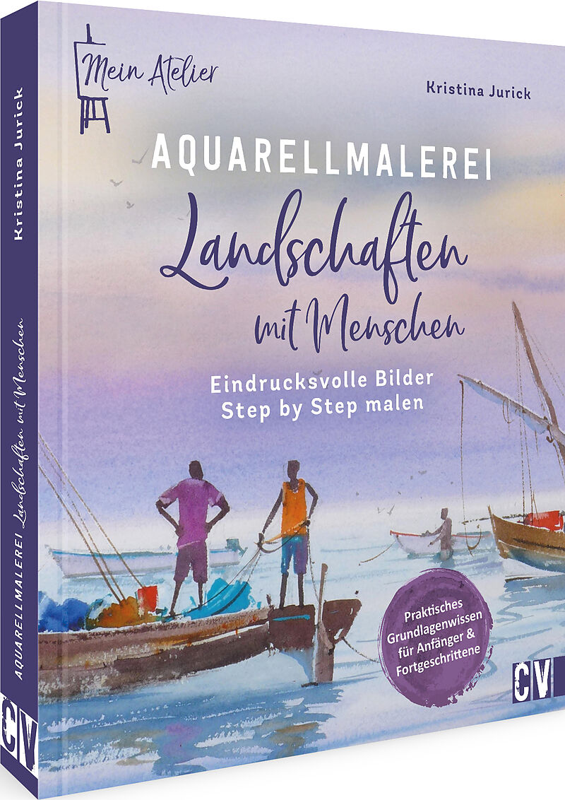 Mein Atelier Aquarellmalerei  Landschaften mit Menschen