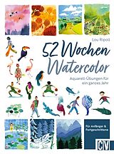 Fester Einband 52 Wochen Watercolor von Lou Ripoll