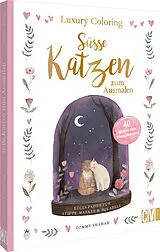 Kartonierter Einband Luxury Coloring: Süße Katzen zum Ausmalen von Tommy Shahar