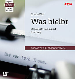 Audio CD (CD/SACD) Was bleibt von Christa Wolf