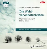 Audio CD (CD/SACD) Die Wahlverwandtschaften von Johann Wolfgang von Goethe