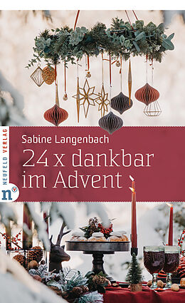 Kartonierter Einband 24 x dankbar im Advent von Sabine Langenbach