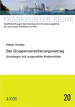 E-Book (pdf) Der Gruppenversicherungsvertrag von Fabian Herdter