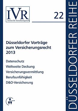 E-Book (pdf) Düsseldorfer Vorträge zum Versicherungsrecht 2013 von 