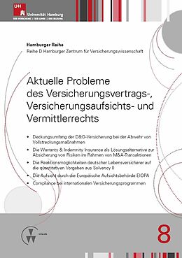 E-Book (pdf) Aktuelle Probleme des Versicherungsvertrags-, Versicherungsaufsichts- und Vermittlerrechts von Martin Nell