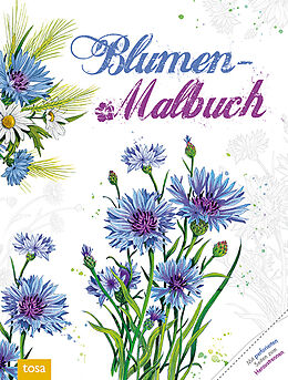 Kartonierter Einband Blumen-Malbuch von 