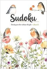 Fester Einband Sudoku  Blumenrätsel Vögel von 
