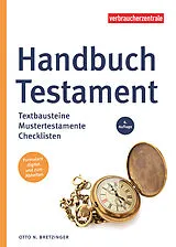 Kartonierter Einband Handbuch Testament von Otto N. Bretzinger