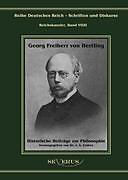 Fester Einband Georg Freiherr von Hertling: Historische Beiträge zur Philosophie von Georg von Hertling