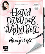 Kartonierter Einband Handlettering Alphabete  Das Übungsheft mit original Tombow ABT Dual Brush Pen von Tanja Cappell