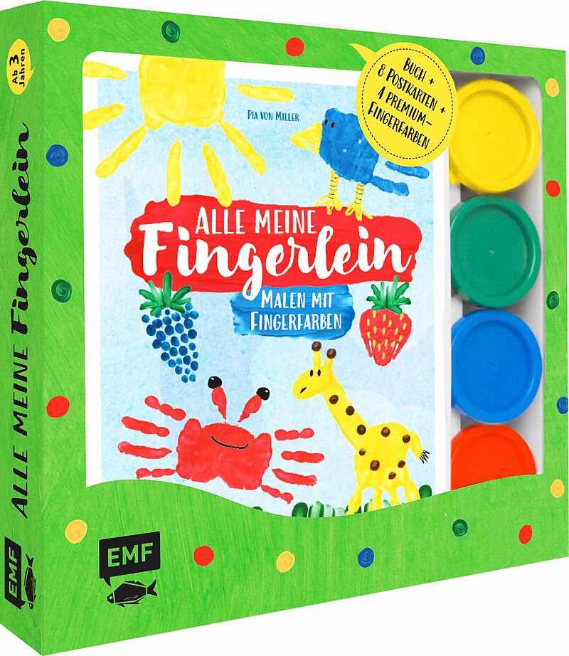 Alle Meine Fingerlein Malen Mit Fingerfarben Das Fingerfarben Set Pia Von Miller Buch Kaufen Ex Libris