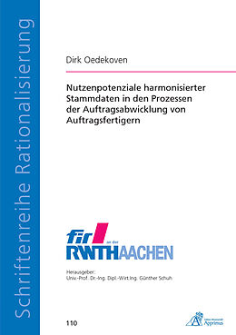 E-Book (pdf) Nutzenpotenziale harmonisierter Stammdaten in den von Dirk Oedekoven