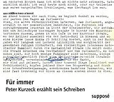 Audio CD (CD/SACD) Für immer von Peter Kurzeck, Klaus Sander