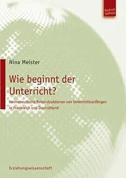 E-Book (pdf) Wie beginnt der Unterricht? von Nina Meister