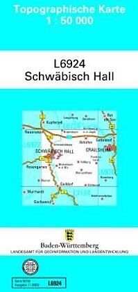 (Land)Karte L6924 Schwäbisch Hall von 