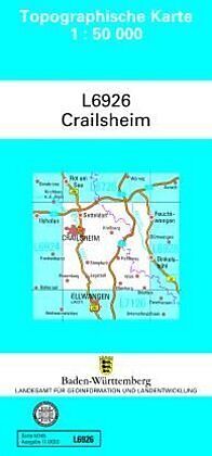 (Land)Karte L6926 Crailsheim von 