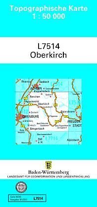 (Land)Karte L7514 Oberkirch von 