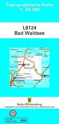 (Land)Karte L8124 Bad Waldsee von 