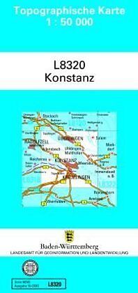 (Land)Karte L8320 Konstanz von 