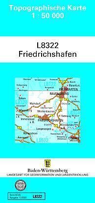 (Land)Karte L8322 Friedrichshafen von 