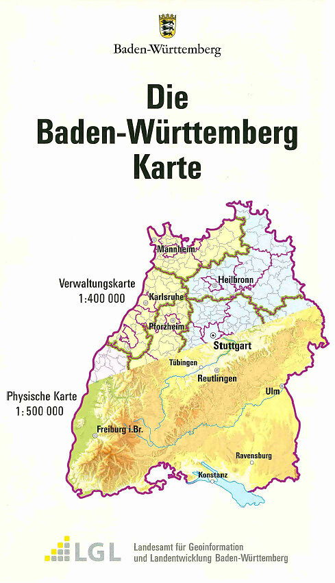 Die Baden-Württemberg Karte